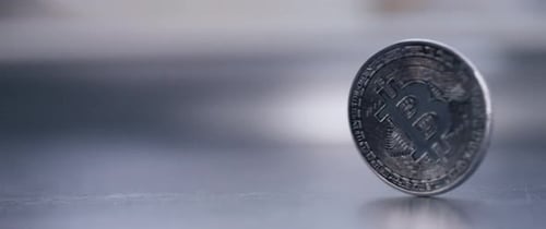 Silberner Bitcoin