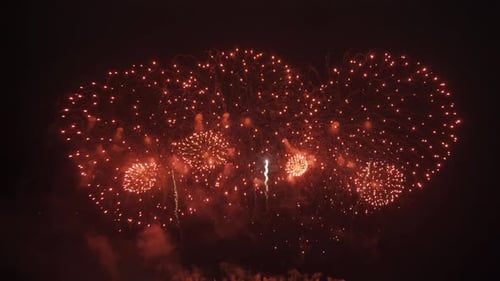 Spectacular Fireworks Display at Night