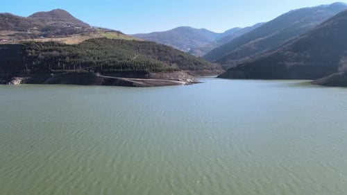 aerial lake nature