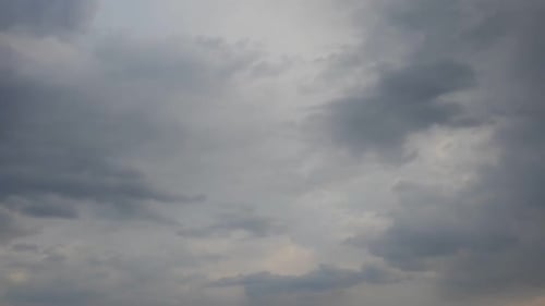 Cloud formations time lapse, spring season, rainy