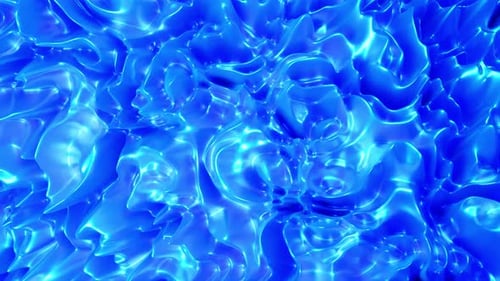 Fluid Abstract Blue Waves Background Animation