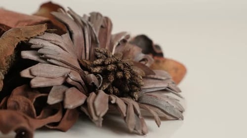 Dried Potpourri Displayed in Home Decor Close Up