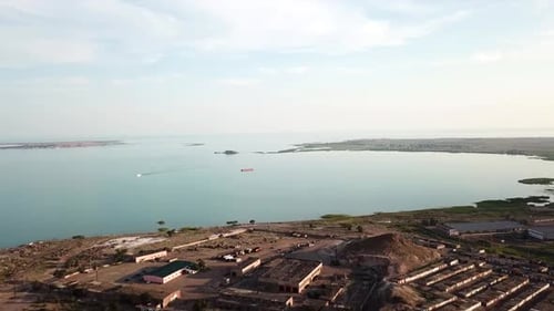 A Small Town on the Shore of the Balkhash Lake