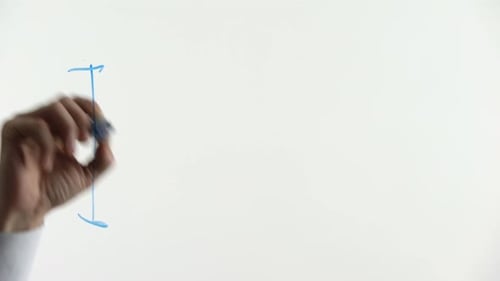 Hand Writing Word 'Income' on Clear Surface