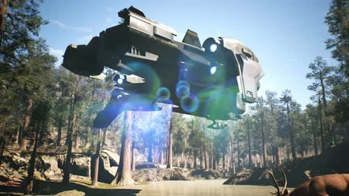 Un vaisseau spatial militaire