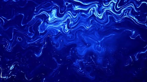 Fluid Blue Abstract Flowing Waves Background Loop