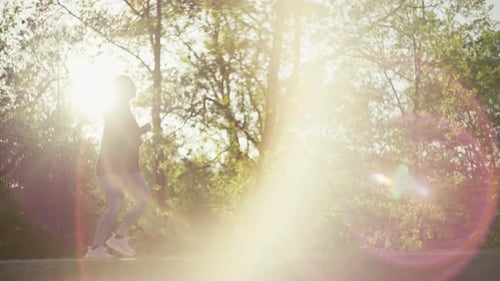 Woman Jogging in the Park