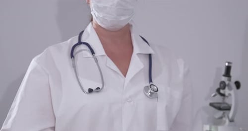 Medical Professional Holds COVID-19 Blood Test