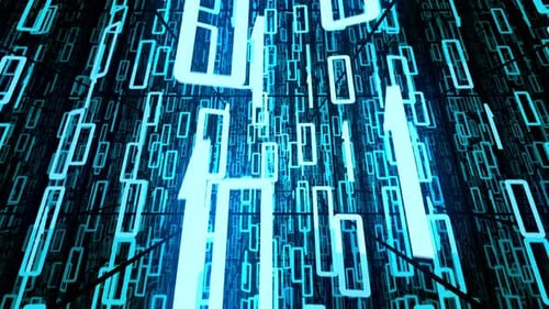 Animation infinie de code binaire flottant infini basé sur 0 et 1. Bouclable.
HD