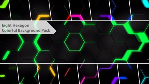 Pack d'arrière-plan technologique Hexagon