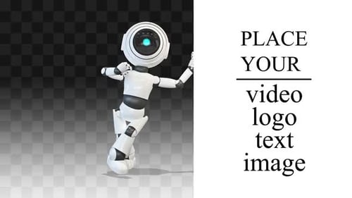 Modern 3D Robot Character Animation for Presentations