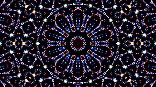 Abstract Geometric Kaleidoscope Pattern Motion Loop