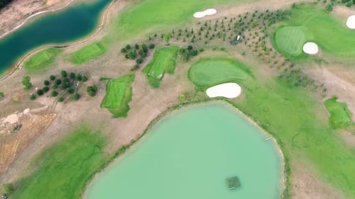 Flight Over Golf Course