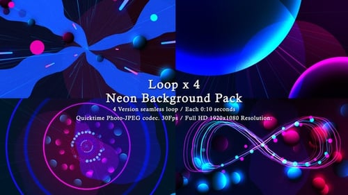 Pack de particules au néon