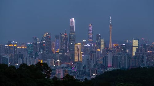 Guangzhou sunset timelapse
