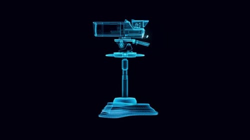 Cámara de TV Holograma giratorio 4k
