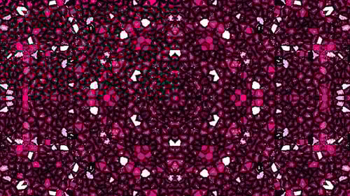 Abstract Geometric Pink Kaleidoscope Pattern Loop