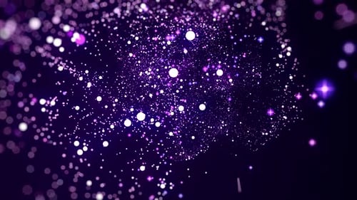 Dynamic Purple Particle Light Flow Background