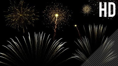 Transparente Feuerwerk Funkelnde Raketen - 10 Clips HD