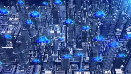 Big Data Cloud Services All Things Internet Technology City Building