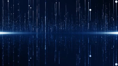 Futuristic Digital Lines and Particles Network Background