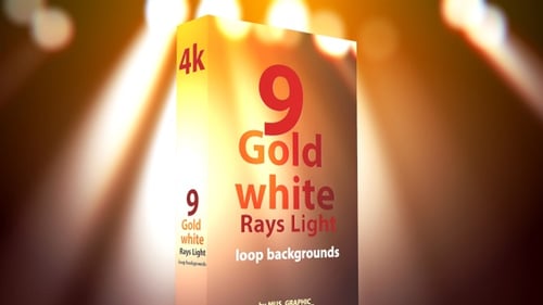 Pack d'arrière-plan Clean Gold Rays Light Loop