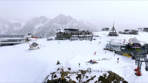 Paysage de la station de ski de Kronplatz