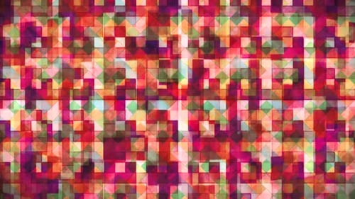 Abstract Geometric Mosaic Pattern Background Loop