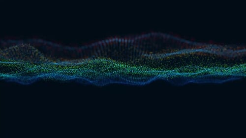 abstract technology digital particle wave background. Vd 89