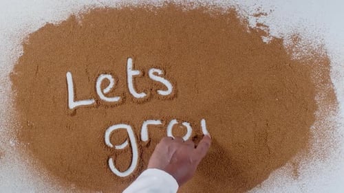 Handschriften auf Erde: Lets Grow