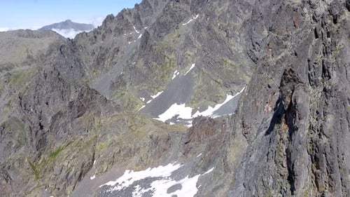 High Rocky Mountain Cliff Summit