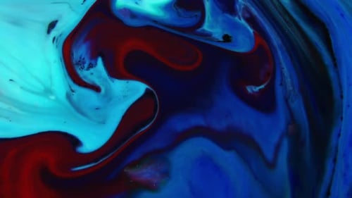 Abstract Fluid Art with Swirling Colors