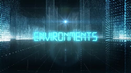 Skyscrapers Digital City Tech Word Environments