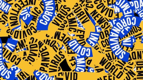 Dynamic Kinetic Typography with Pandemic Keywords