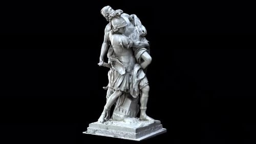 Rotating 3D Scan of Classical Ancient Sculpture