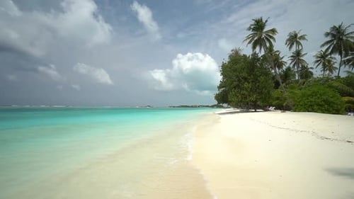 Beautiful sea ocean around Maldives Island