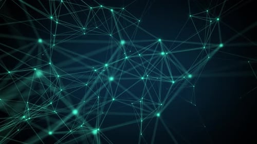 Futuristic Digital Network Connection Abstract Background Loop