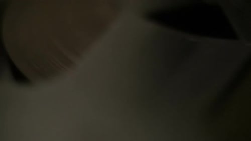 Vinyl Record Spinning in Close Up View