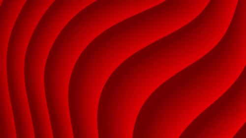 Fluid Red Wavy Lines Seamless Loop Background Animation