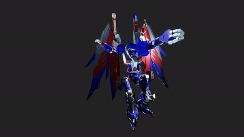 Futuristic 3D Mech Robot Character Animation