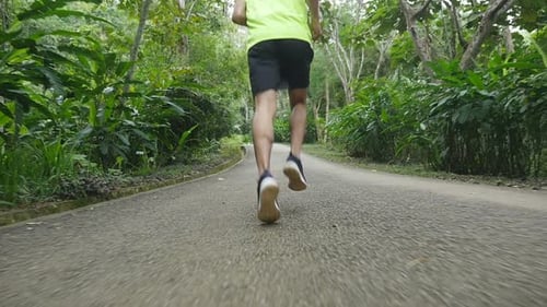 Leg's Running On Road