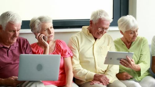 Seniors Using Technology at Home