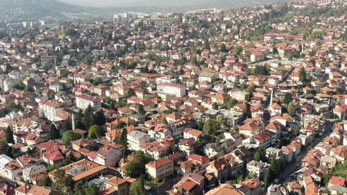 Aerial View Sarajevo Bosnia and Herzegovina
