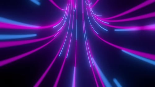 4K Futuristische Loop-Technologie abstrakte Linien Hintergrund