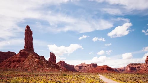 Time-Lapse Desert Clouds Valley Of The Gods