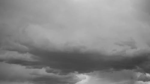 Dark Clouds Timelapse Black and White