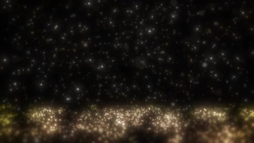 Golden Glitter Dust Particles Loop Background Animation