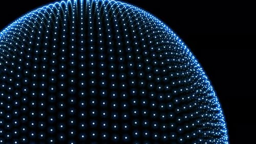 Technology Spherical Ondulation transparent space