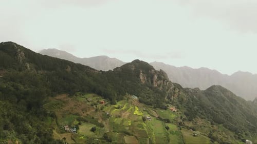 Incredible Mountain Scenery on the Ocean in the North of the Spanish Volcanic Island of Tenerife