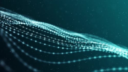 4K Abstract wave soft background(loopable) Selective focus and camera motion